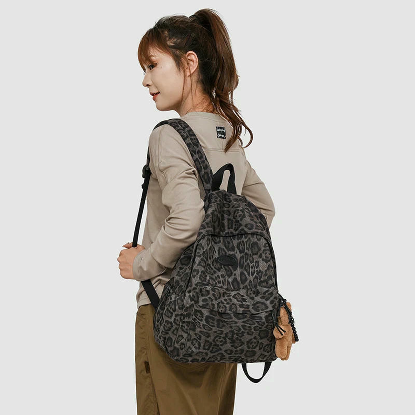 Schulrucksack Frau Rucksack Schule Buch Taschen Für Teenager Mädchen Harajuku Weibliche College Tasche Student Dame Bagpack-braun-nur