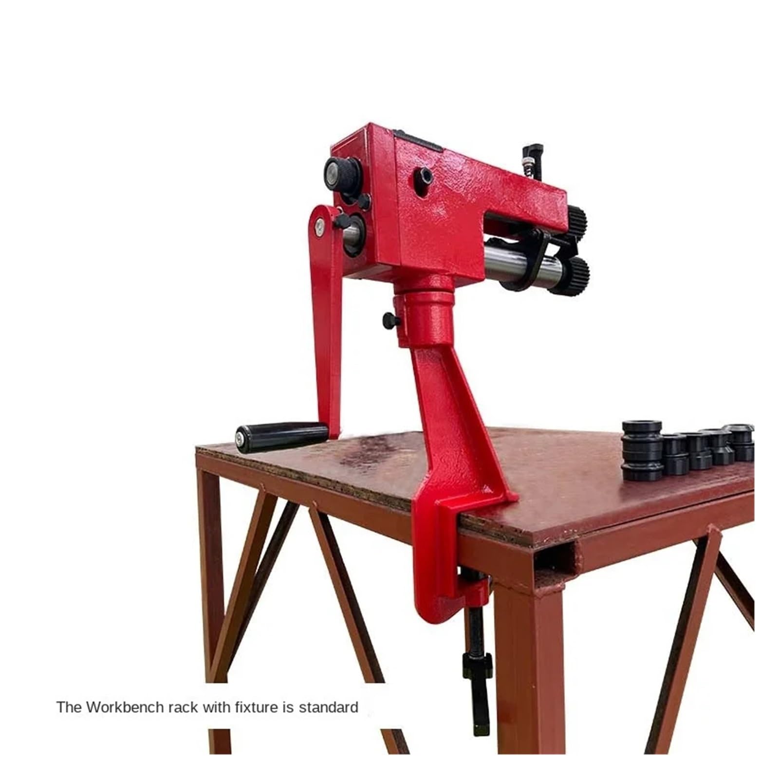 Piegatrice ad anelli, Piegatubi Manuale Laminatoio Bordo Perline Lamiera Rotante Formatura Pressatura Piegatura RM08,per anelli in metalli duri