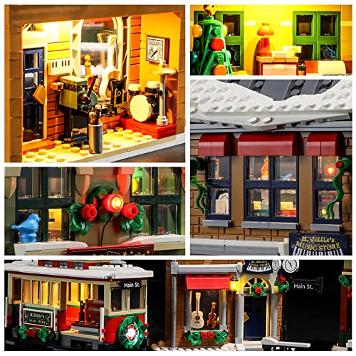 YEABRICKS LED Light for Lego-10308 icons Holiday Main Street Building Blocks Model (Lego Set NOT Included) - Image 4