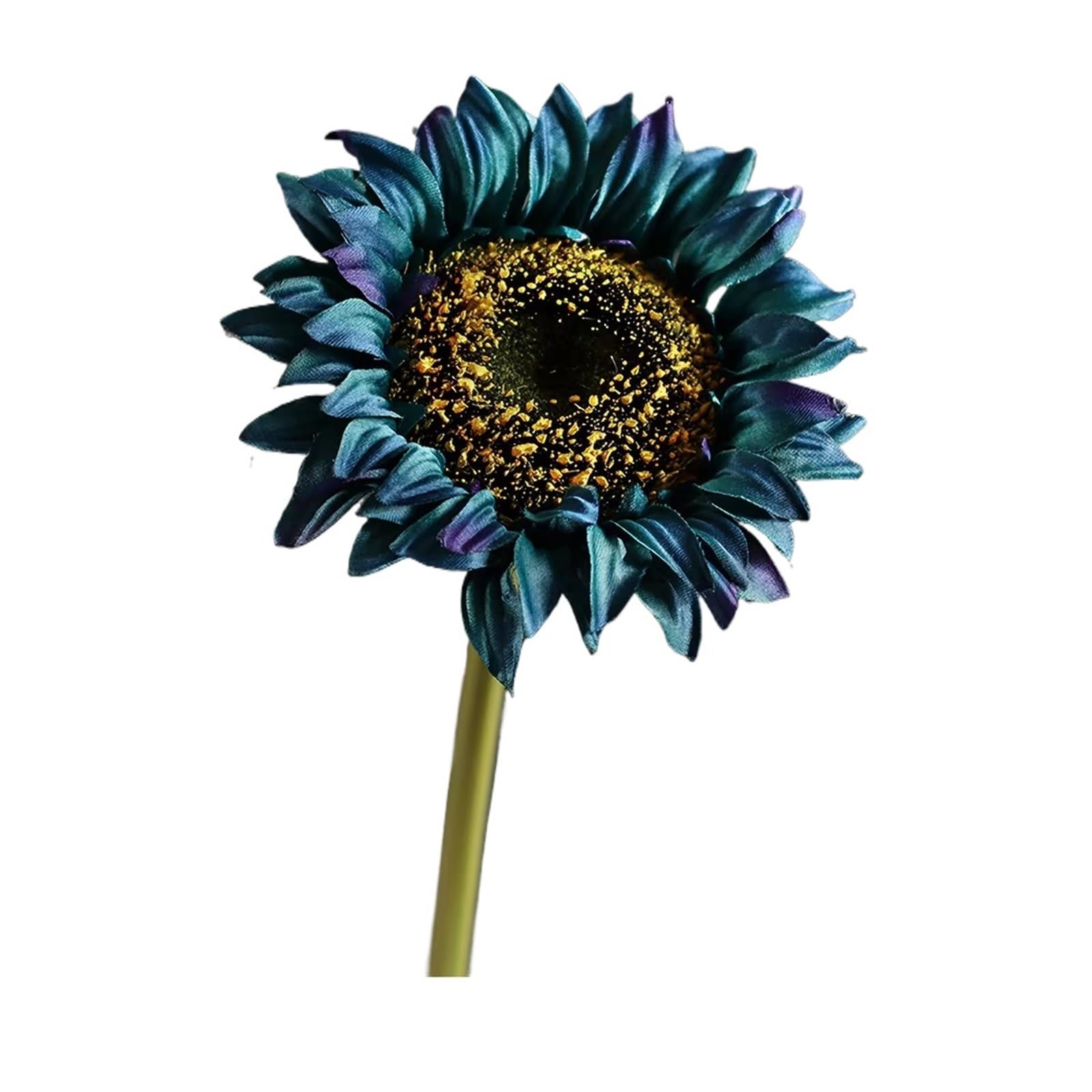 JUAKSQZYI Fake Flowers 5pcs Faux Sunflowers Fake Flowers Artificial Sunflowers Flower with Stems Bouquets Arrangement for Home Decor(Blue)