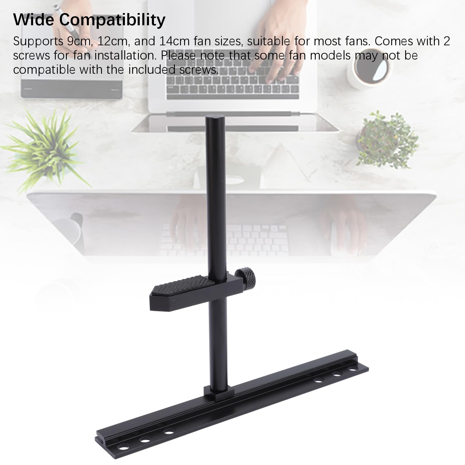 Wspornik Karty Graficznej GPU, Regulowany Wspornik Zapobiegający Zwisaniu Karty Graficznej, Wspornik Stojaka GPU ze Stopu Aluminium Wentylator 9 Cm 12 Cm 14 Cm, do Obudów ITX