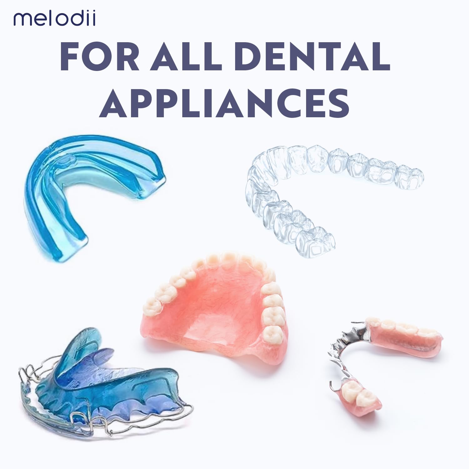 POWEE Ultrasonic & Ultraviolet Retainer Cleaner, Does Not Require Toxic Tablets Or Chemicals, Cleans Dentures, Aligners, Mouthguards, Toothbrush Heads, Braces, And All Other Dental Appliances - View #3