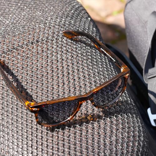 CARFIA Square Womens Sunglasses Men Polarized,Classic Retro Vintage TR90 Frame UV Protection Outdoor Driving Sun Glasses3