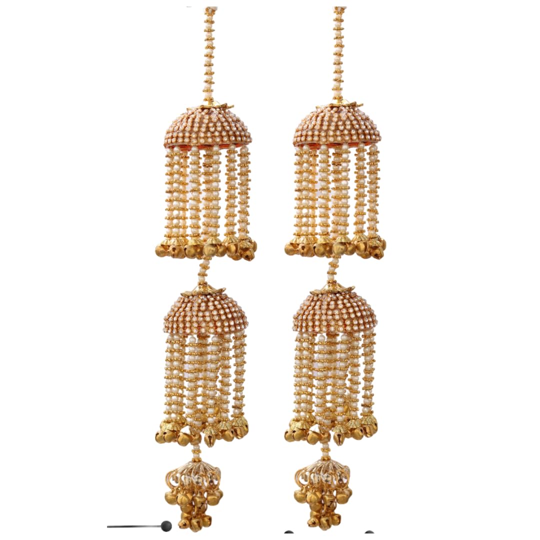 Geetanjali Crafts Handmade Kalira (Red & Gold) Pair/kalere/Kalire/Bridal Hand Hanging Kalira for Brides, Women and Girls (B0BYNYZ3DF) Amazon Price History, Amazon Price Tracker