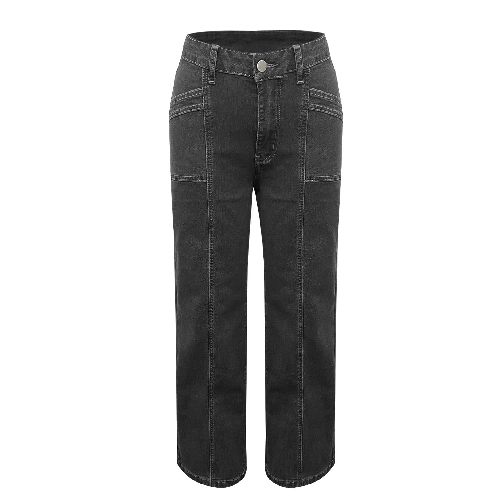 Jeans Baggy Donna Jeans Vita Alta Larghi Curvy Pantaloni Elasticizzati Leggeri Gamba Larga Taglie Forti Pantaloni Denim Baggy Casual Palazzo Wide Leg Pantalone Tempo Libero Y2k Vintage