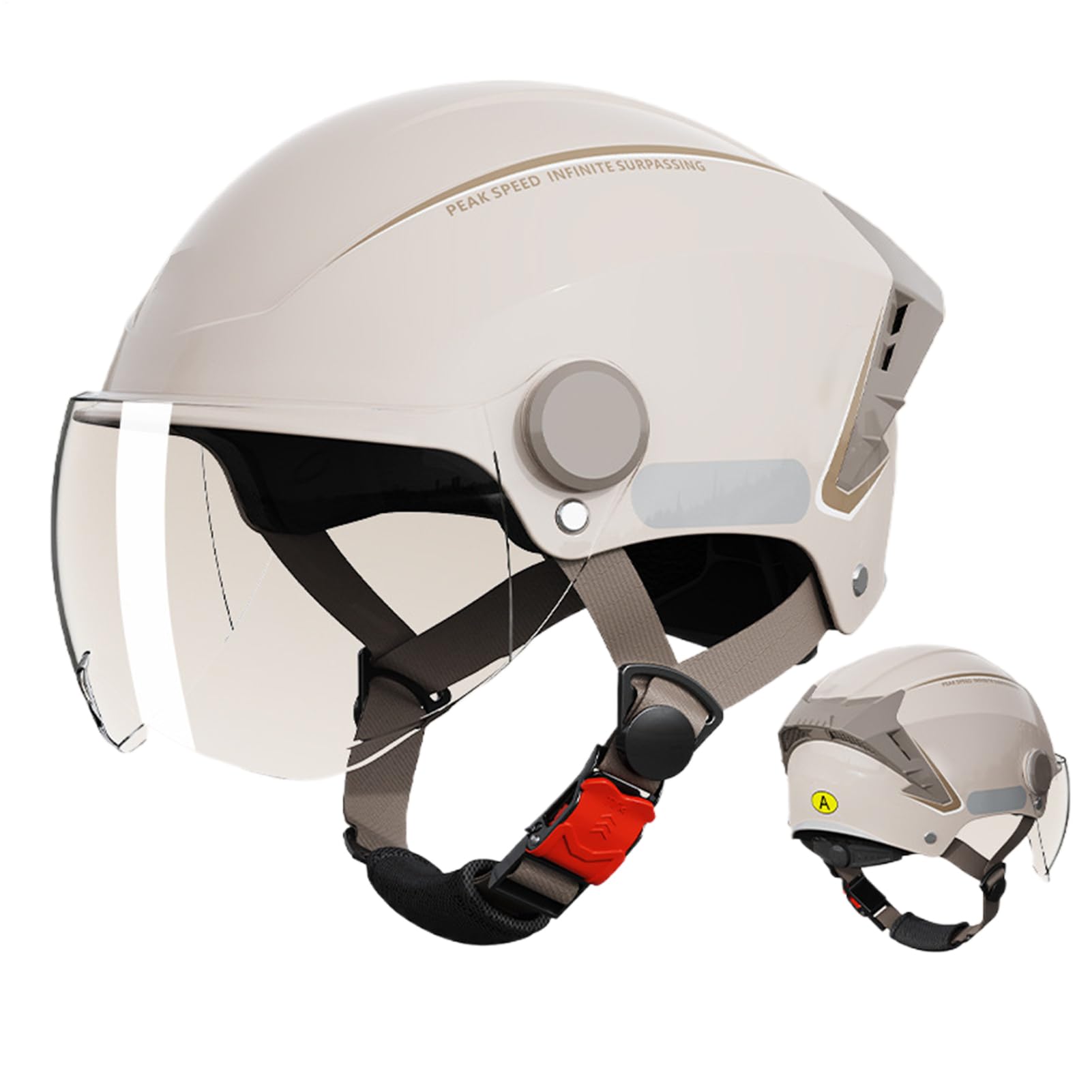 Casque De Cyclisme, Casque Trottinette Electrique Adulte, Highly-Protective Casques Vélo, Demi Casques Léger Et Réglable, Équipement de Protection