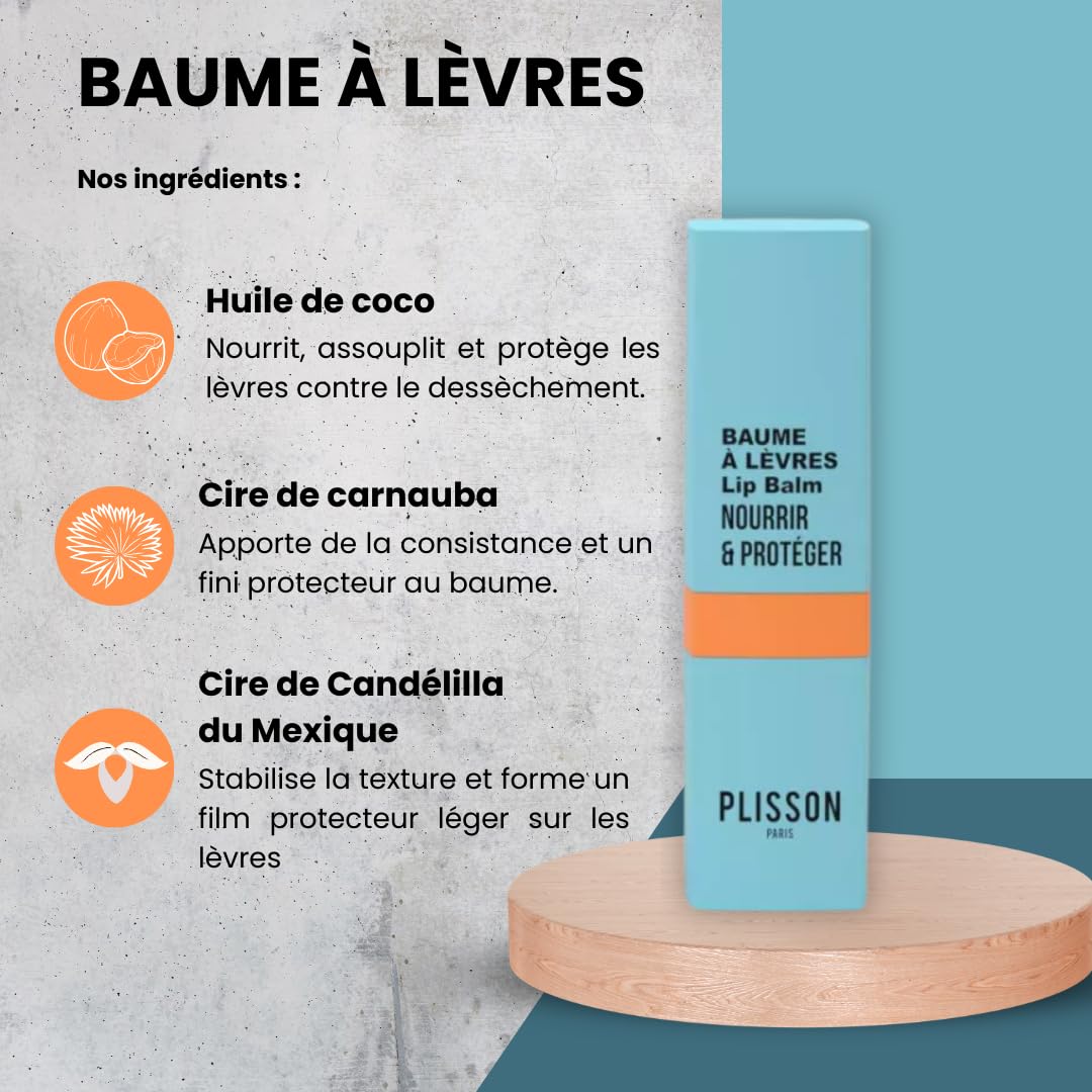 Plisson - Cofanetto Gueule d'Amour - 1 cura contorno occhi + 1 crema anti-invecchiamento viso + 1 balsamo per labbra - 3 trattamenti per uomo - 97-99% di ingredienti di origine naturale -