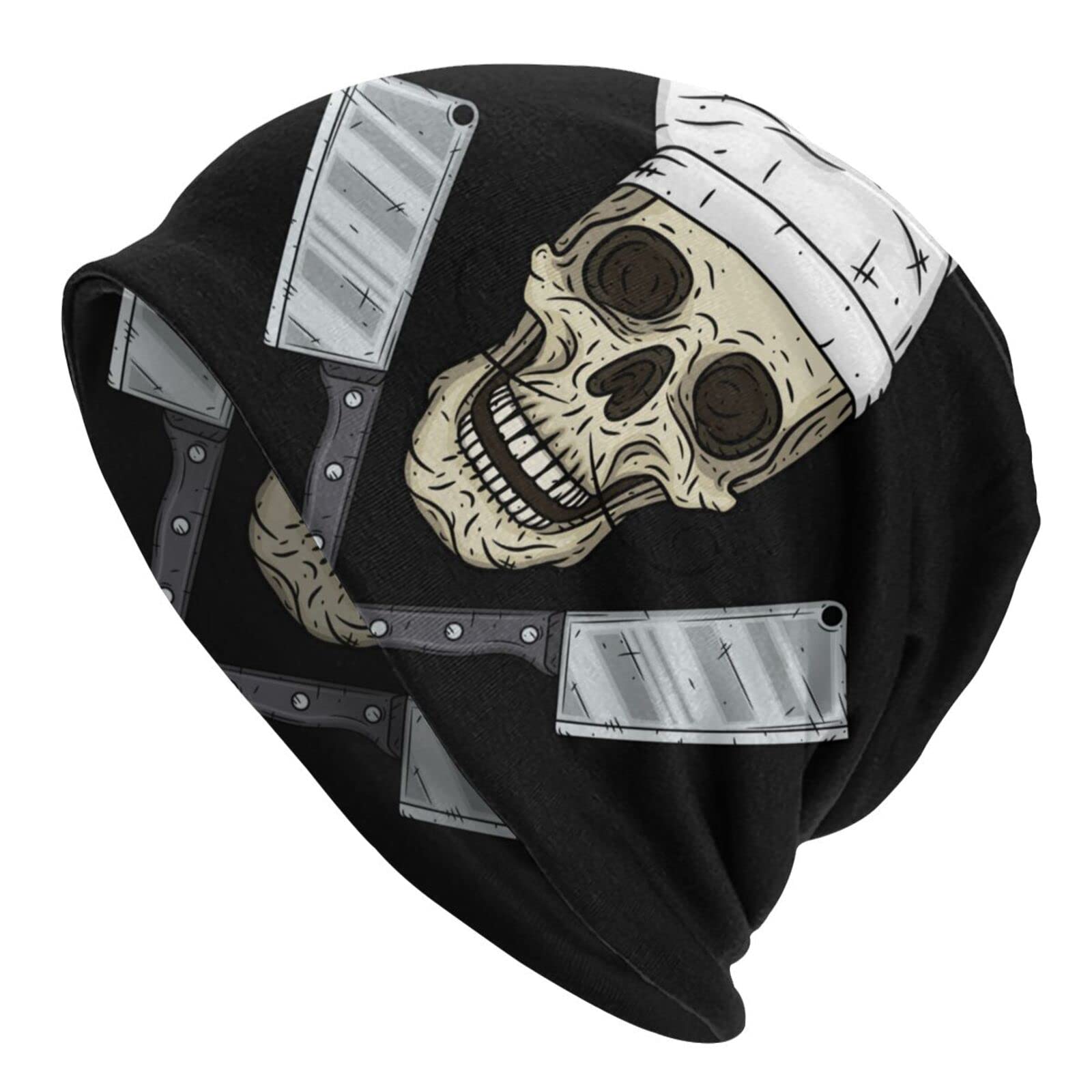 Chef Hat Adult Unisex Knit Hat Beanie Winter Outdoor Warm Hat Balaclava Hedging Cap for Gifts