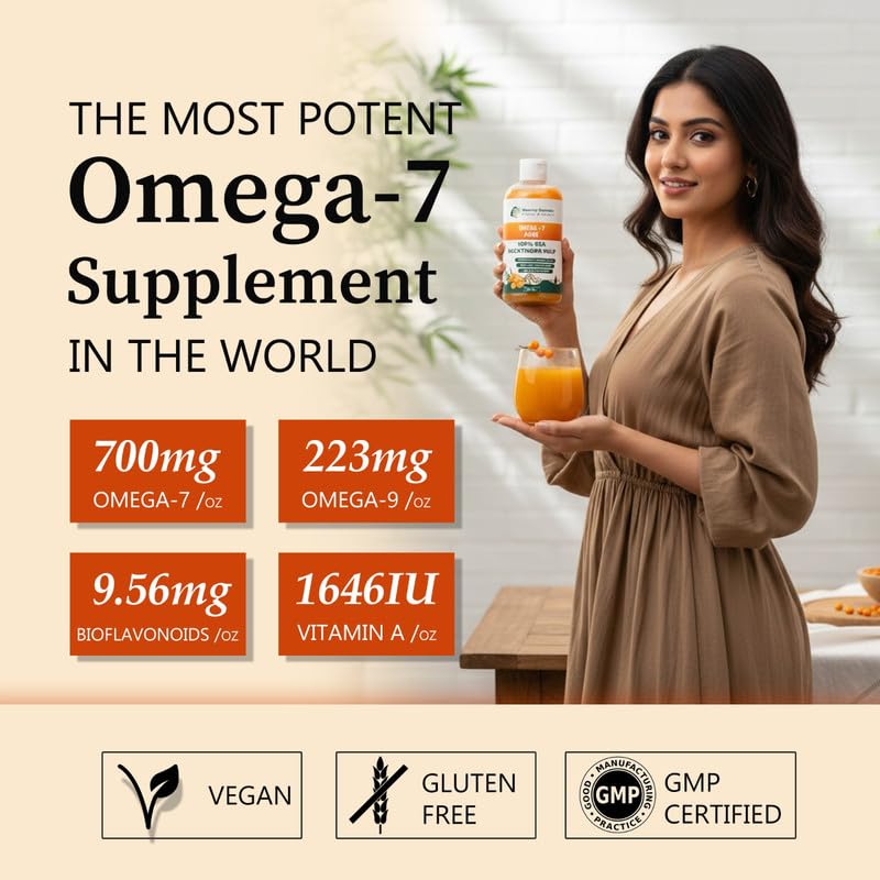 Image of Beauty Secrets Himalayan Sea Buckthorn Pulp - 100% Raw & Unfiltered Seabuckthorn Berry Puree | Rich in Omega 7 | Natural Vitamin C & Antioxidants for Skin, Immunity & Gut Health (300 ML)