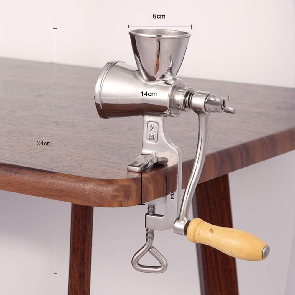 TOPCHANCES Premium Quality Stainless Steel Manual Grinding Miller Corn Flour Mill Machine Coffee Bean Grinder Nut Grinder and Spice Grinder