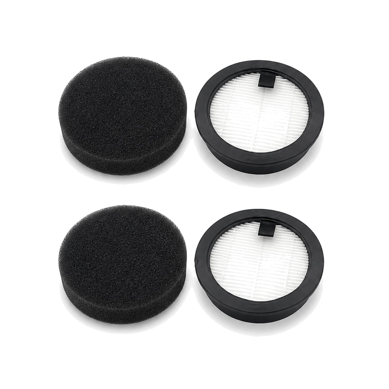 Hepa Filter With Filtration Sponge For SMOTURE VAC01 / VAC02 / VC70 & For Ozeeco EC01 Cordless Vacuum Cleaner Accessories, Filter And Sponge Set(2 Set)