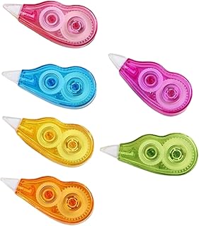 Abaodam 12 Peças De Fita Corretiva Original Corretor Branco Para Escrita Limpe A Fita Caneta De Correção De Fita Adesiva Fita De Borracha Rolo De Correção De Líquido Pacote Portátil