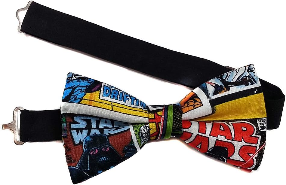 EmilyRose Couture Sci-Fi Comic Book Bow Tie-adjustable Neck Strap, Pre Tied-comic Con