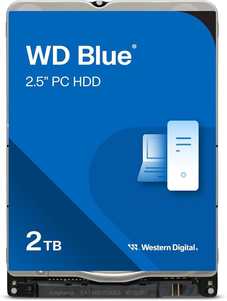 Western Digital 2TB WD Blue Mobile Hard Drive - 5400 RPM Class, SATA 6 Gb/s, 128 MB Cache, 2.5" - View 1