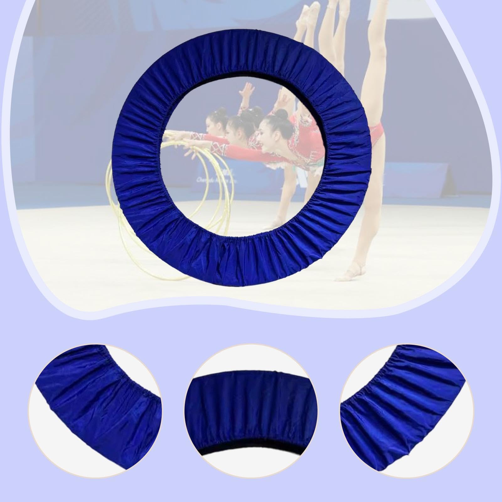 Copertura per Cerchio Ginnastica Artistica Protezione Elastica Fodera Copri Cerchio Ginnastica Ritmica Custodia Portatile in Poliestere Adatta per Ese