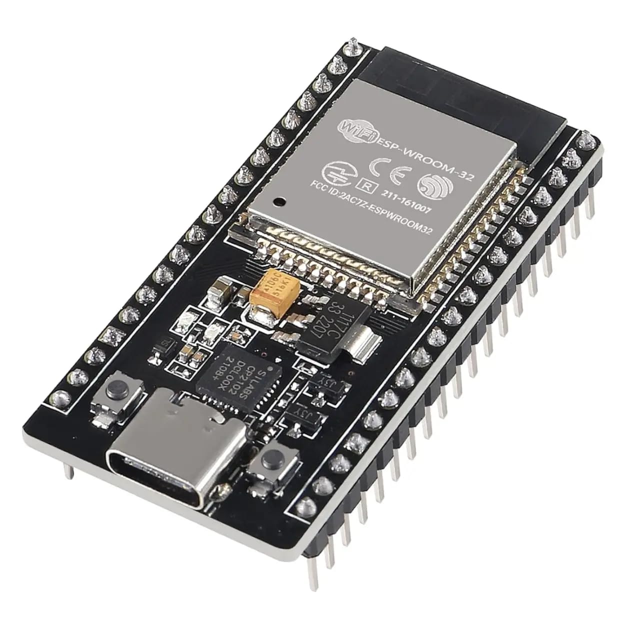 Edge Electronix ESP32 DevKit V1 WiFi + Bluetooth Development Board | Dual-Core ESP32 Microcontroller | 30+ GPIO Pins | USB Programmable IoT Board Compatible with IDE