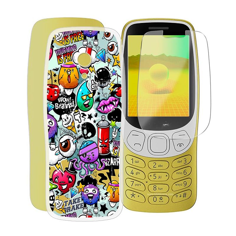 ZXLZKQ Case for Nokia 3210 2024 (2.4 inches) with 1 x Tempered Glass Screen Protectors