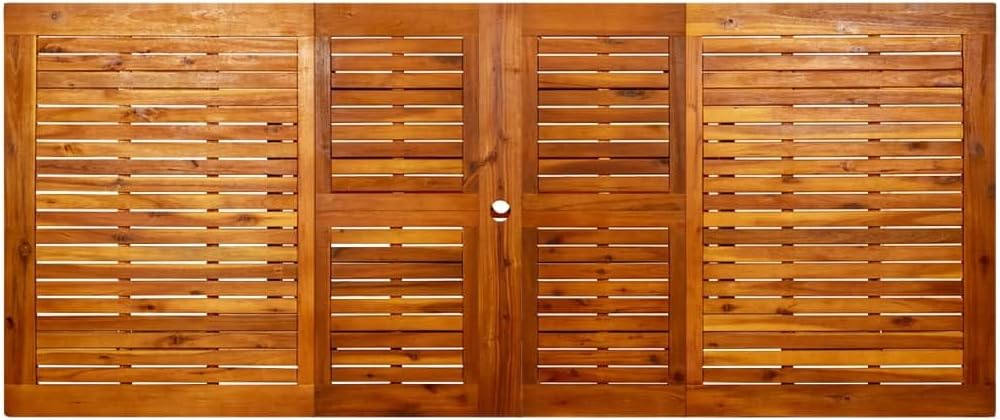 Outdoor Dining Table Solid Acacia Wood - Perfect Garden Occasional Table for Patio Decks, Gardens, Backyards, and Lawn Furniture