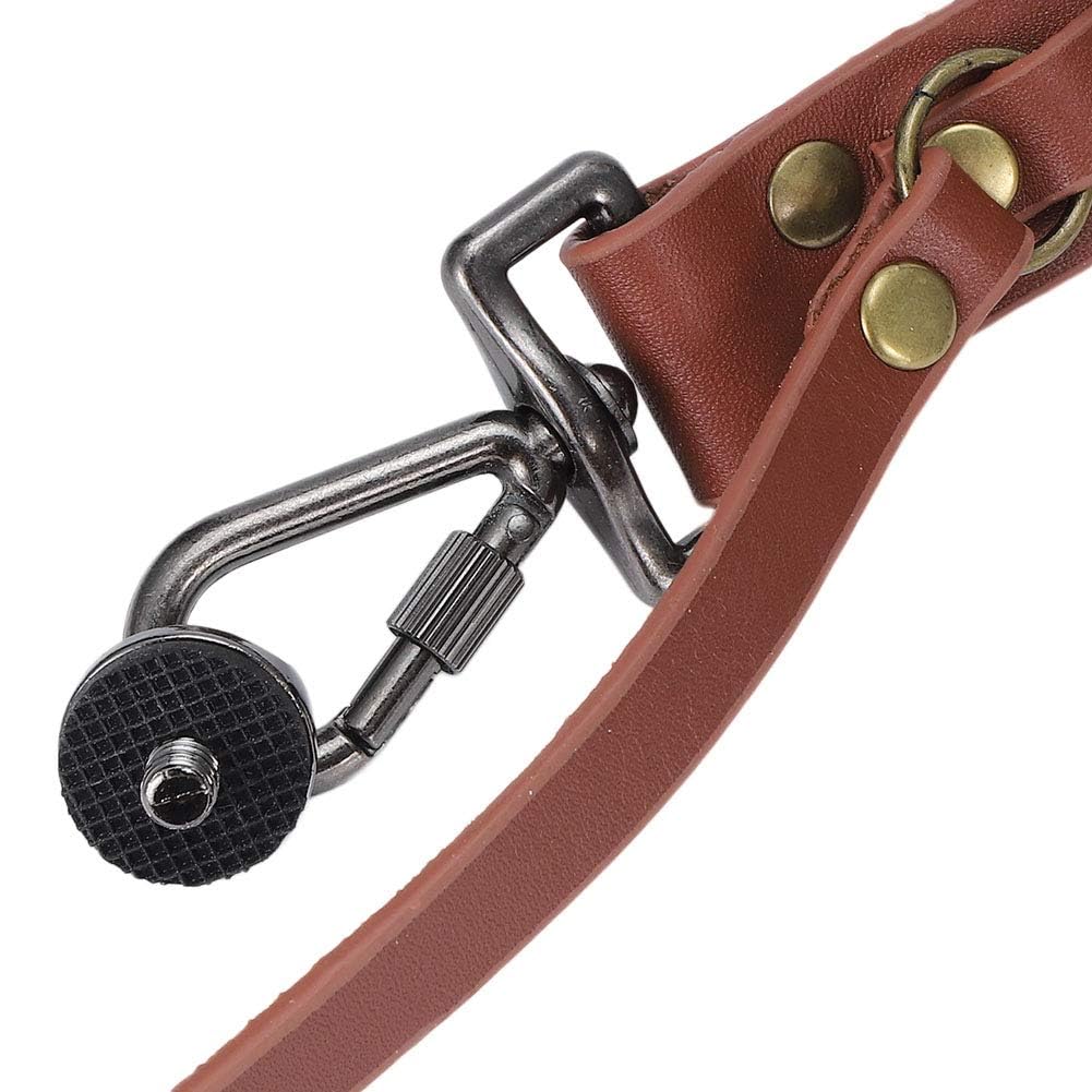 Harnais pour appareil photo double, sangle d'appareil photo en cuir à double épaule réglable pour accessoires de photographie de photographes