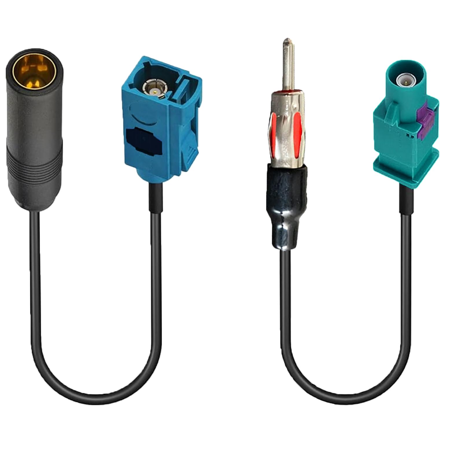 Adaptateur Antenne Auto Fakra Z Vers DIN - Câble 30cm Pour Autoradio, Connexion Sans Découpe