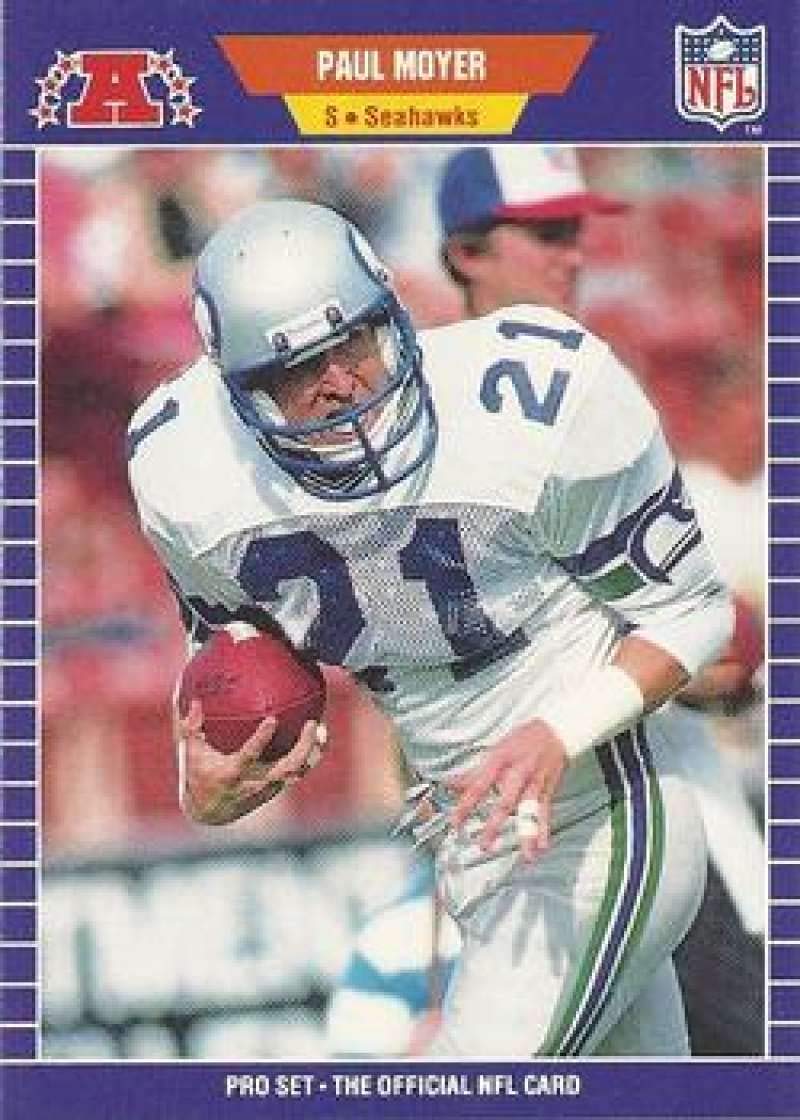 Amazon.com: 1989 Pro Set Football #398 Paul Moyer Seattle Seahawks The  Official Card of the NFL : Everything Else
