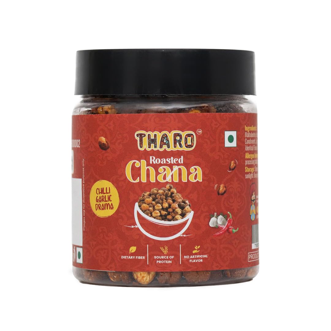 See full amazon price history chart for THARO Chilli Garlic Roasted Chana With the Goodness of Olive Oil | 95 Grams x 10 Small Jar | Dietary fibre | Gluten-free | Cruncy & Spicy | Pack of 10 | 950 Grams THARO Chilli Garlic Roasted Chana With the Goodness of Olive Oil | 95 Grams x 10 Small Jar | Dietary fibre | Gluten-free | Cruncy & Spicy | Pack of 10 | 950 Grams (B0CZDQCJYG) Amazon Price History, Amazon Price Tracker