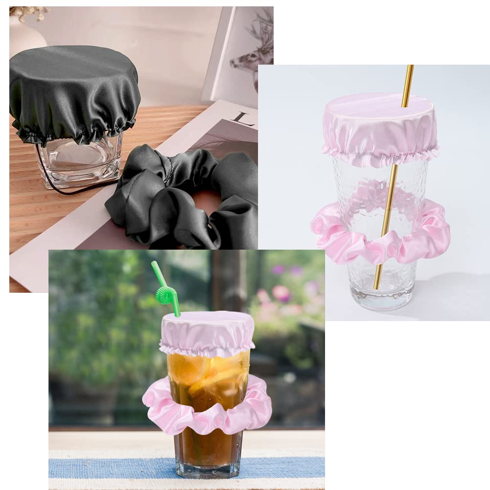 Drankhoezen anti-spike, 5 stuks drankpreventie met scrunchie