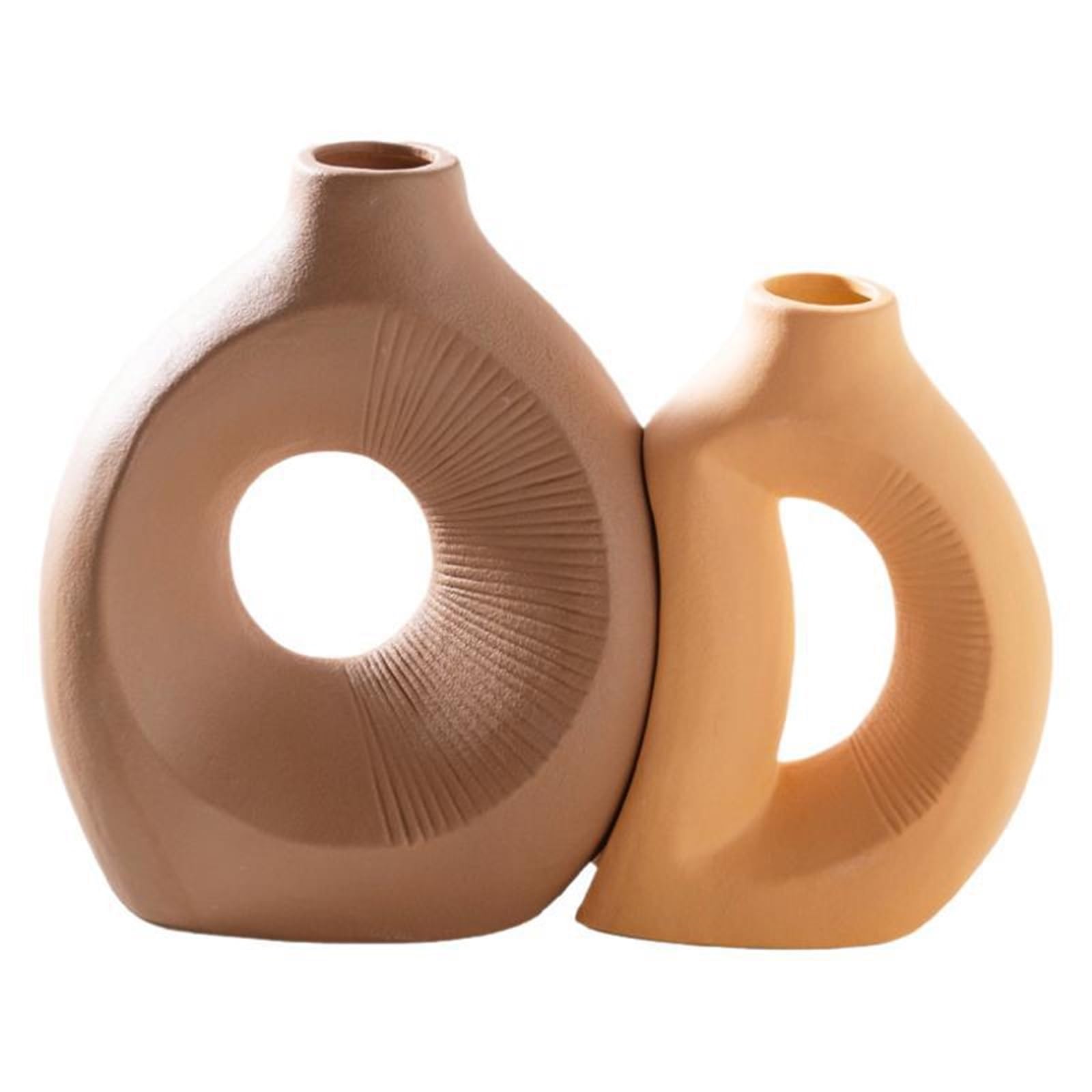 classic Creative Ceramic Vase Set For Flower Arranging Minimalist Vintage Desktop Decoration for tabletop