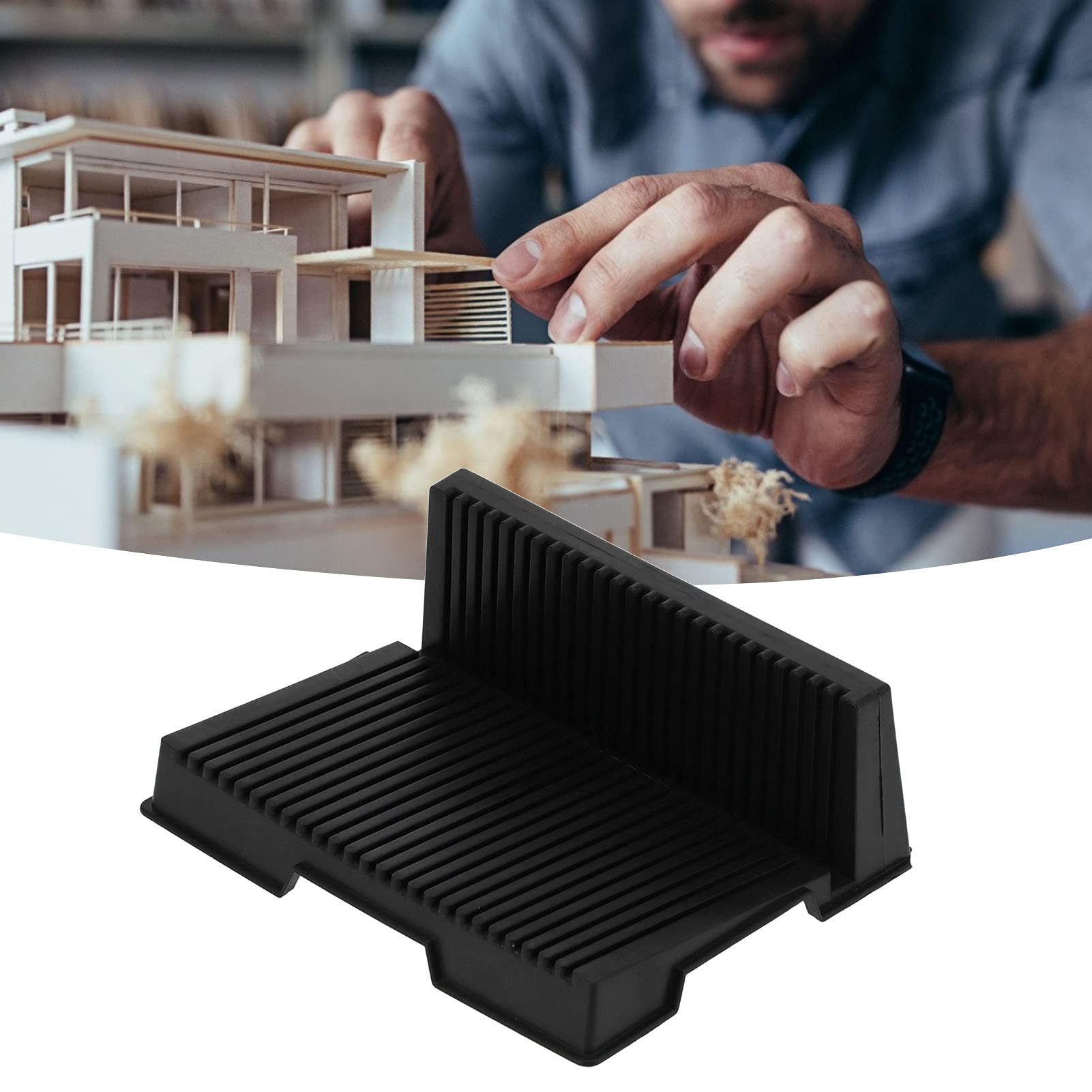 Leiterplatten-Rack, antistatische L-förmige Halterung Kunststoff-Rack Leiterplatten-Rack für Heimlabor (Schwarz) Baumarkt