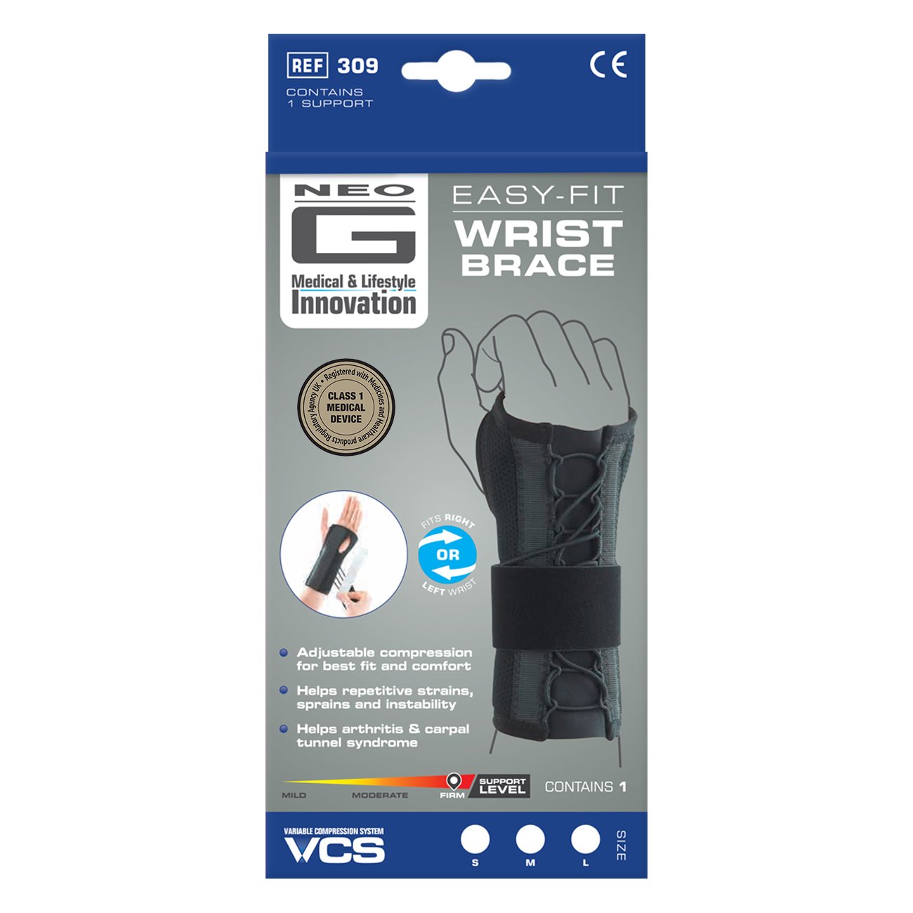 Neo G Wrist Support EasyFit Carpal Tunnel Wrist Splint Hand