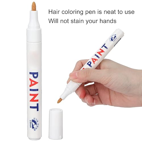 Miniatura 5 de Lápiz profesional para teñir el cabello blanco, bolígrafos de tinte para el cabello, desechables, para colorear el cabello, lavables, portátiles,