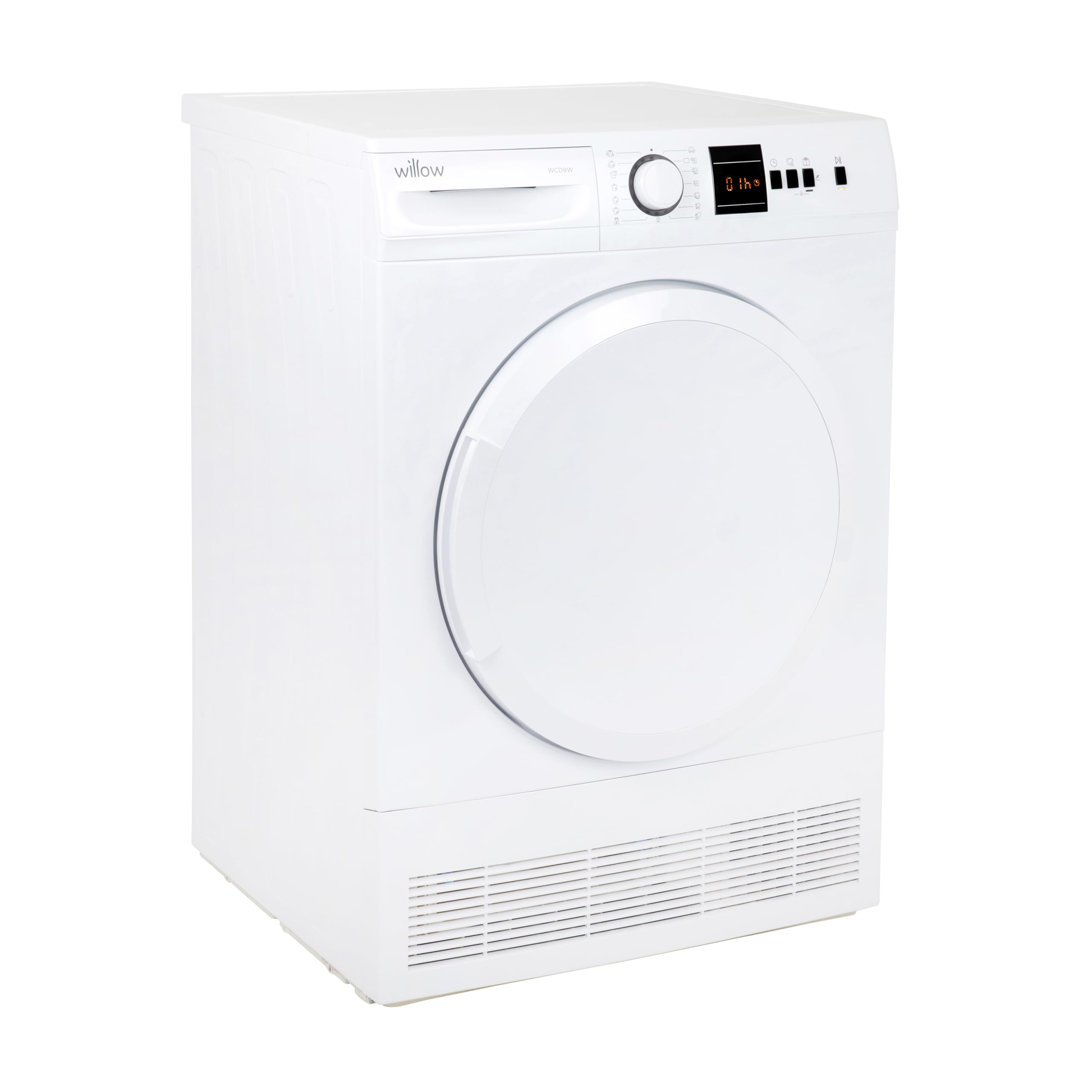 Willow WCD8W 8kg Freestanding Condenser Dryer with 15 Programmes, 3 Button Functions, LED Display — view 8