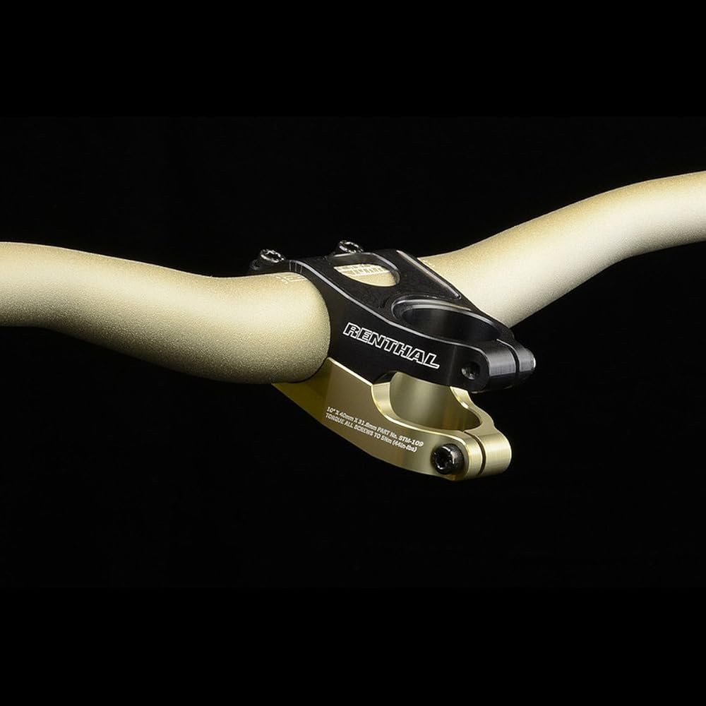 Amazon.com: Renthal Duo Stem Black/Gold, 40Mm : Sports & Outdoors
