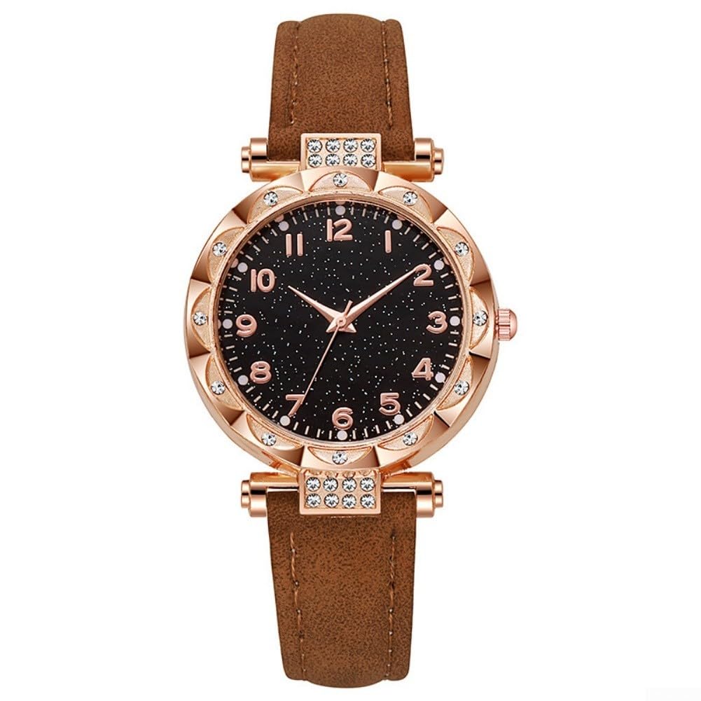 para reloj Casual para mujer Correa PU para suave Comfortable(Gray)