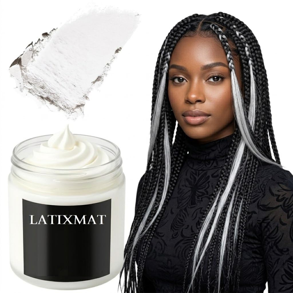 Semi Permanent Matte White Hair Color Wax For Men & Women | Hair Styling, Temporary Colour-image-15