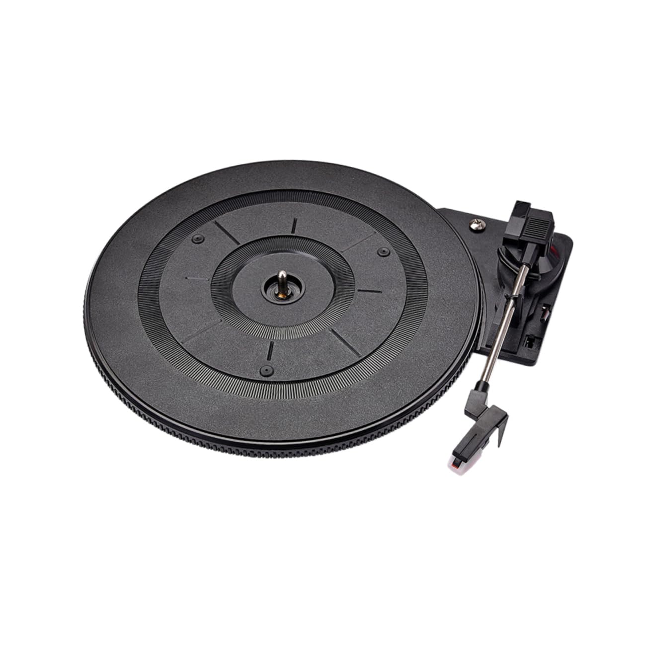 Platine Vinyle Vintage 28cm Noir, Lecteur Disque Haute Fidélité Portable