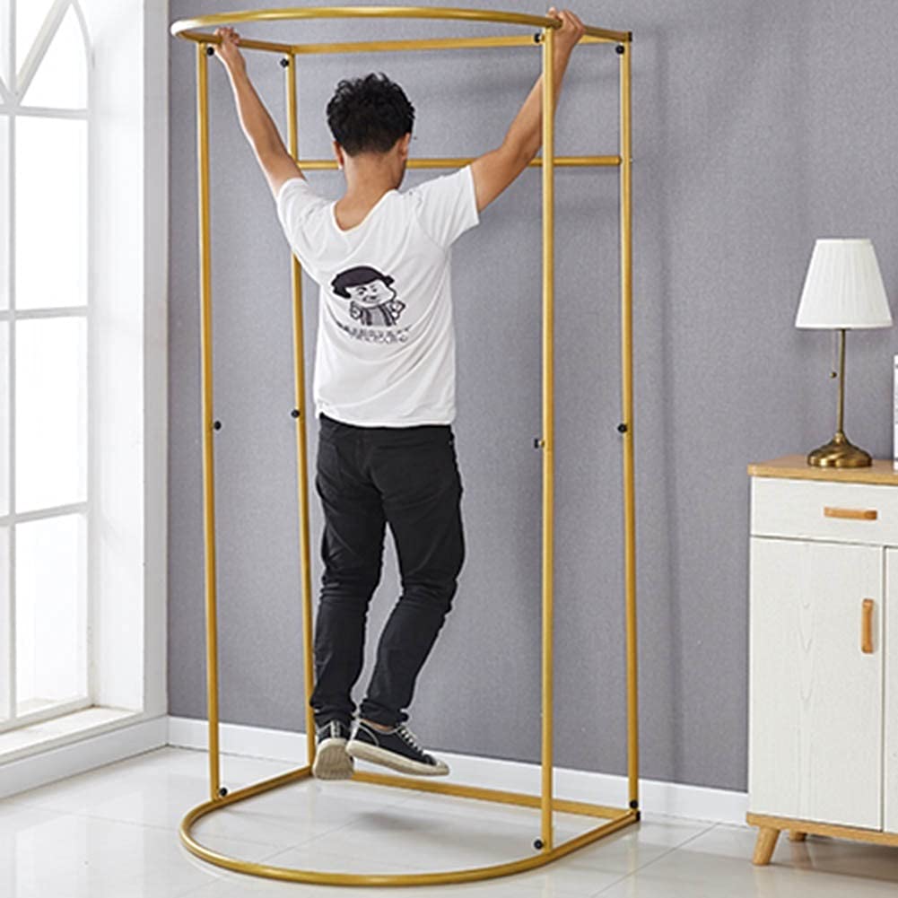 Kleedkamer, Dressing Room Mobile Fitting Room Draagbare eenvoudige kleedkamer gesloten gebruik met magnetisch ontwerp dikker doek om een ​​perfecte privéruimte te creëren die wordt gebruikt om kleding