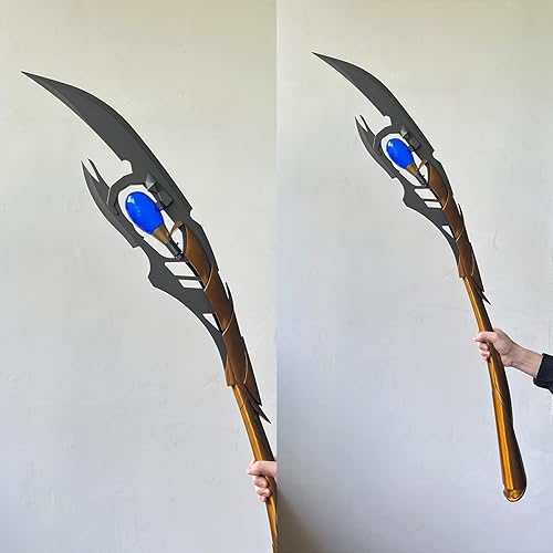 Miniatura 4 de Sword fort Cetro Loki de acero al carbono, tamaño real, metal real, hecho a mano, accesorio de réplica de película, cetro de piedra infinita