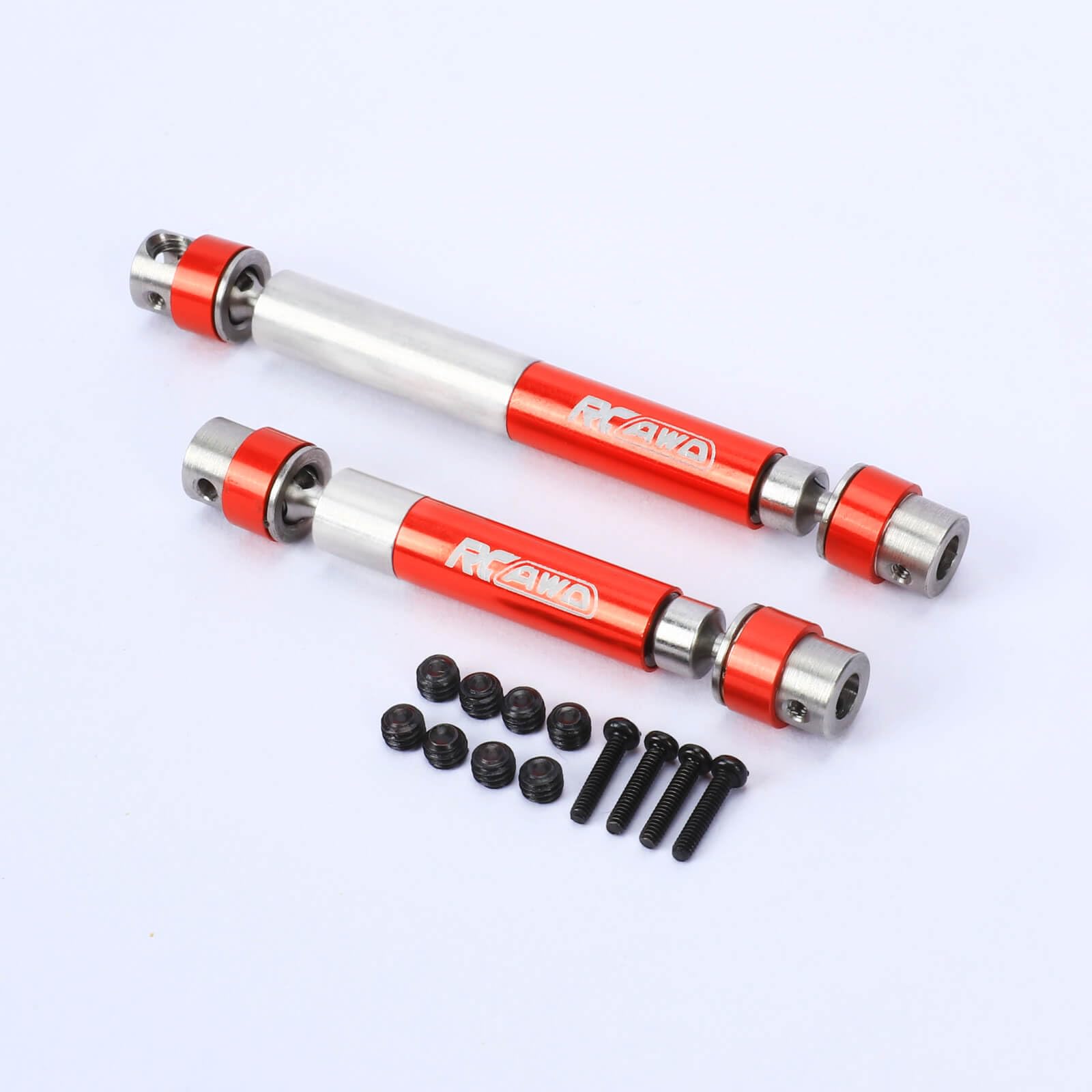 RCAWD CVD Axleshafts For Traxxas TRX4M - Upgraded Driveshafts For Defender & Bronco, Red