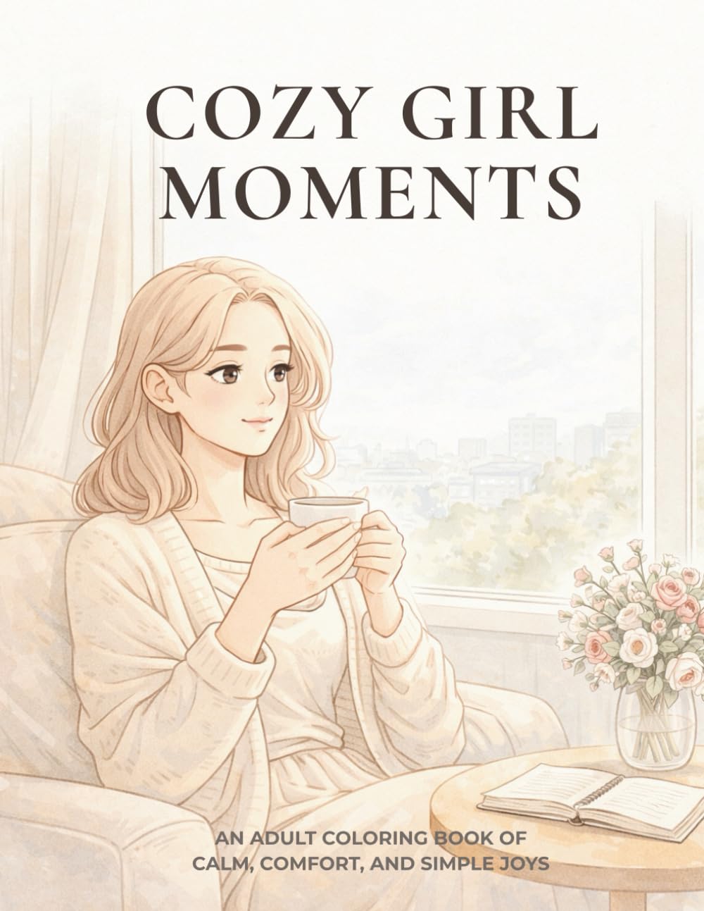 Cozy Girl Moments: An Adult Coloring Book of Calm, Comfort, and Simple Joys