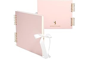 Baby Photo Album Scrapbook: Pink 12x10 Memory Book