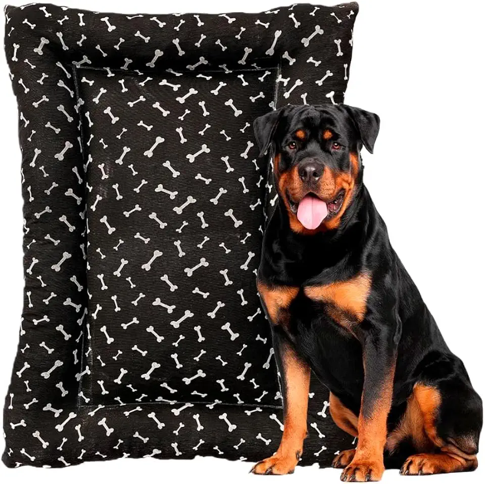 Cama Pet GG para Cachorro de Grande Porte Lavável, Impermeável e Confortável – 115x75cm(AZUL 115X75CM)