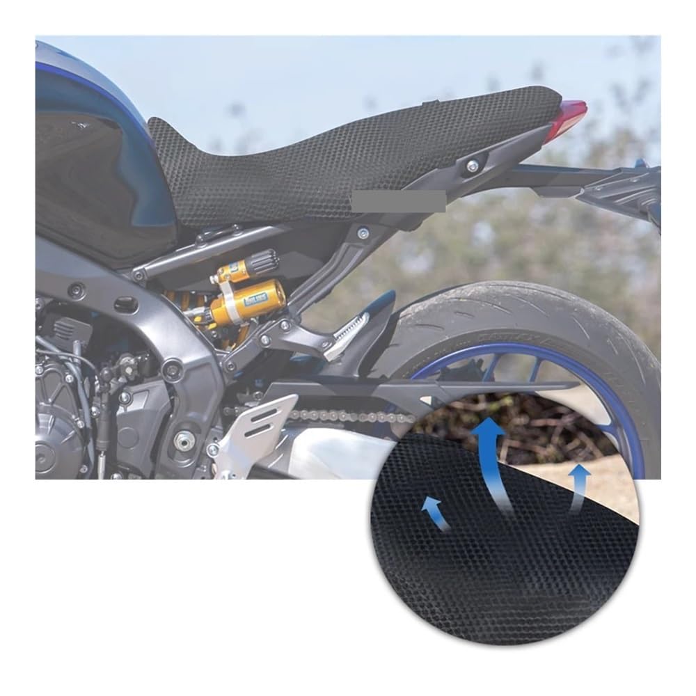 Coprisella per moto sportiva Coprisedile per MT09 MT 09 MT-09 2021 Accessori moto Mesh Elasticità Protezione cuscino Sella in tessuto di nylon