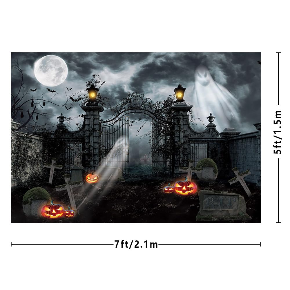 Halloween Foto-Hintergrund 1,5x2,1 M – Horror-Nacht Motiv Für Vampir-Party, Fotoshooting