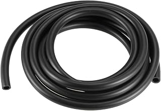 sourcing map Lubricating Oil Hose, 6mm(15/64") ID x 9mm(23/64") OD 8.2Ft/2.5M Rubber Water Hose Pipe Tubing Black
