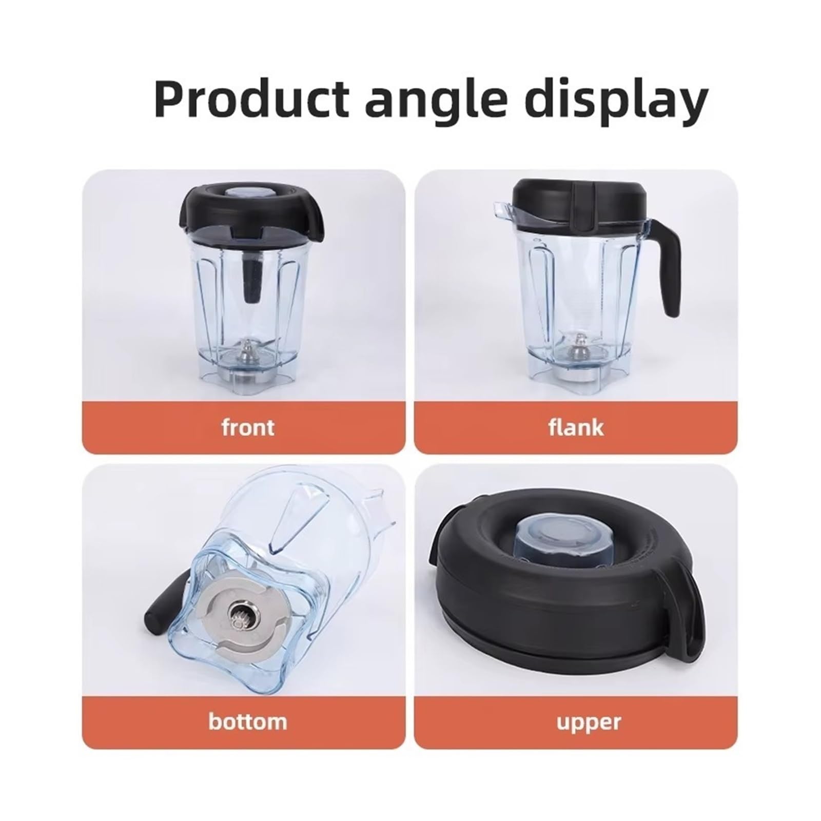 Barattolo di plastica da 64 once, compatibile con Vitamix