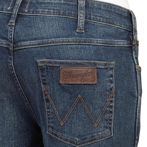 Image of Wrangler Men Blue Relaxed Fit High Rise Jeans