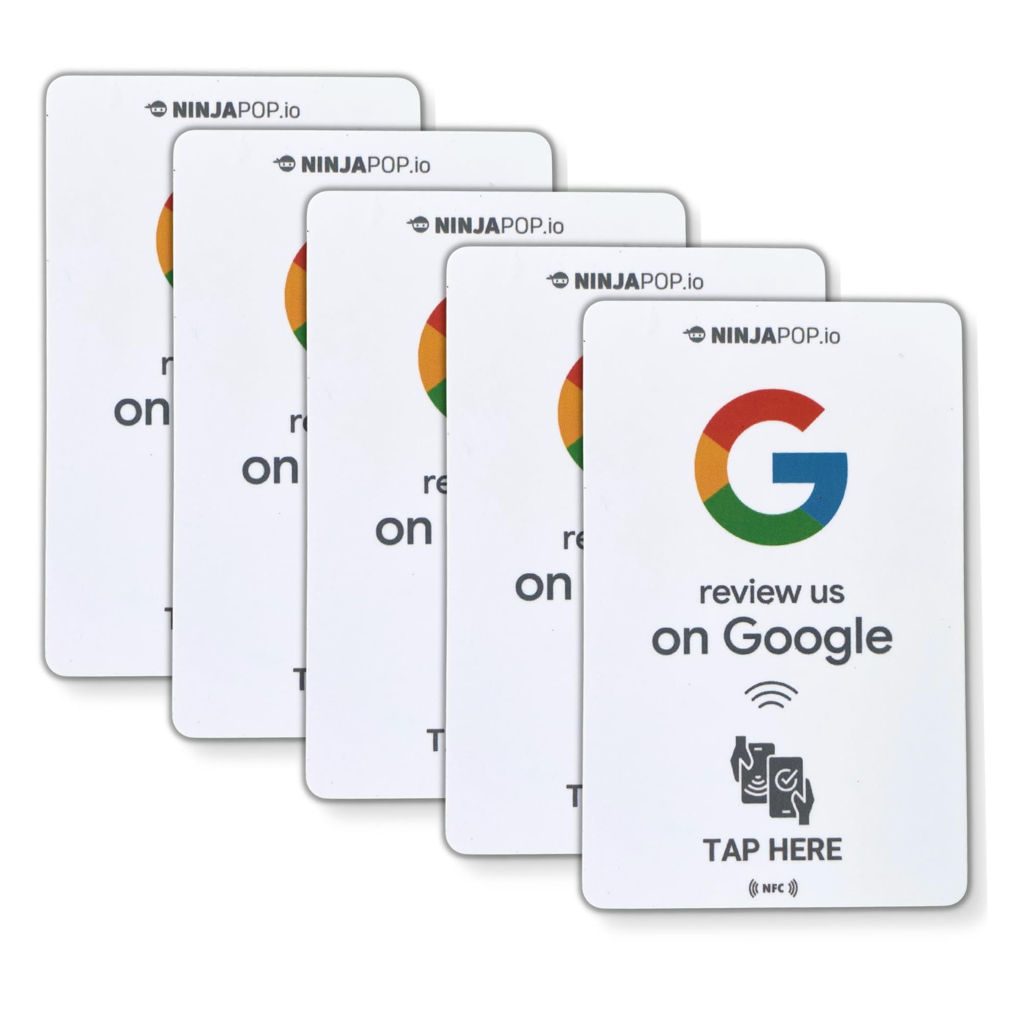 Amazon.com: Ninja Pop 5 Pack NFC Cards- Smart Google Review cards