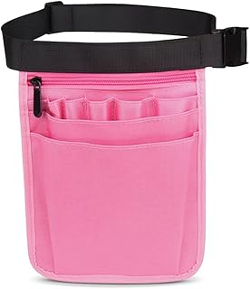 Krankenschwester gürteltasche, Krankenpflege Organizer Für Frauen Männer, Pflege Zubehör Strapazierfähige Multifunktionale Aufbewahrungstasche, Gürteltasche Für Mit Verstellbarem Gürtel（Rosarot） product image