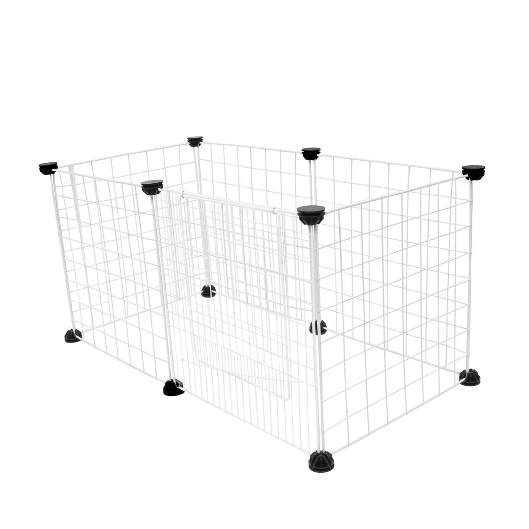 Cage pour chat métallique modulable et parc d'intérieur pour animaux